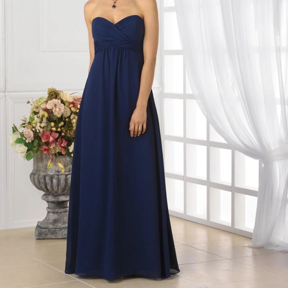 Royal Blue Strapless Prom Gown- WORN ONCE